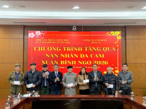 HỘI NẠN NHÂN CHẤT ĐỘC DA CAM/DIOXIN/DIOXIN THÀNH PHỐ HÀ NỘI THĂM, TẶNG QUÀ CHO NẠN NHÂN CHẤT ĐỘC DA CAM THÀNH PHỐ HÀ NỘI NHÂN DỊP TẾT NGUYÊN ĐÁN BÍNH NGỌ 2026